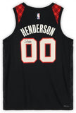 Scoot Henderson Trail Blazers Signed Nike 2023-24 City Edition Swingman Jersey