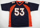 Bill Romanowski Signed Denver Broncos Jersey (Beckett) 4xSuper Bowl Champion