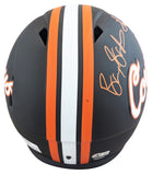 OK State Barry Sanders & Thurman Thomas Signed Black F/S Speed Rep Helmet BAS W
