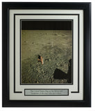United States Flag on the Moon Framed 11x14 NASA Photo