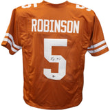 Bijan Robinson Autographed/Signed College Style Orange Jersey Beckett 43435