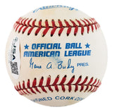 Bob Feller Cleveland Indians Signed Official AL Baseball HOF 62 JSA QR