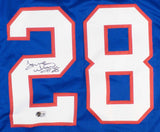 Tyrone Wheatley Signed New York Giants Jersey (Beckett) Michigan Wolverines R B