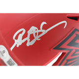 Deion Sanders Autographed Atlanta Falcons Rave Mini Helmet Beckett Witness 51733