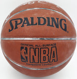 Julius Dr. J Erving Autographed Leather Basketball 76ers Beckett BS30222