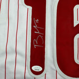 Autographed/Signed Brandon Marsh Philadelphia Pinstripe Baseball Jersey JSA COA