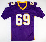 Jared Allen Signed Minnesota Vikings Home Jersey (Beckett) 5xPro Bowl Defnse End