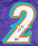 Collin Sexton Signed Utah Jazz Jersey (Beckett) 2018 1st Rnd Draft Pck /Alabama