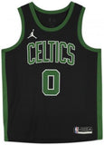 Jayson Tatum Celtics Signed Jordan Brand 2020-21 Black Statement Swingman Jersey