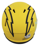 Chargers Justin Herbert Authentic Signed Rave Speed Mini Helmet W/ Case Fanatics