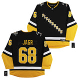 Penguins Jaromir Jagr Authentic Signed Black Fanatics Breakaway Jersey BAS Wit