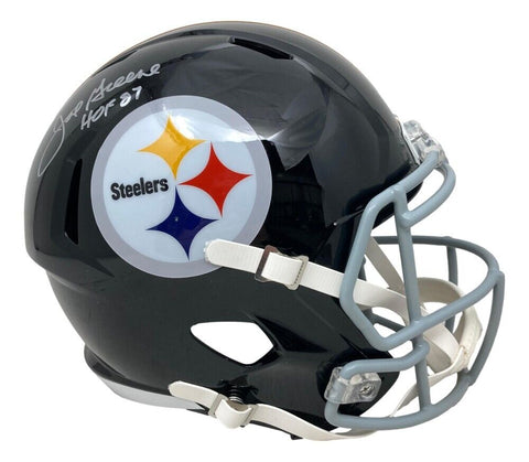 Mean Joe Greene Signed Pittsburgh Steelers Full-Size Helmet (Beckett) HOF 1987