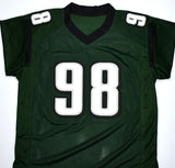 Jalen Carter Autographed Green Pro Style Jersey- Beckett W Hologram *Black