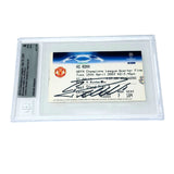 Cristiano Ronaldo Signed First Champions League Goal Match Ticket - BGS AUTH