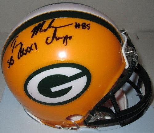 Green Bay Packers TERRY MICKENS Signed Mini Helmet Auto w/ "SB XXXI CHAMPS"