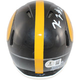 Kaleb Johnson Autographed Iowa Hawkeyes Mini Helmet Beckett Witness 51713