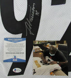 James Harrison Signed/Auto Steelers White Custom Jersey Beckett 155753