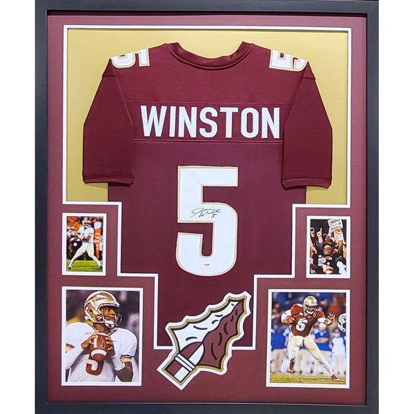 Jameis Winston Florida State Seminoles Autographed Signed Framed Jersey PSA/DNA