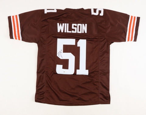 Mack Wilson Signed Cleveland Browns Jersey (Beckett) Ex-Alabama Crimson Tide L.B