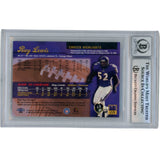 Ray Lewis Autographed 1999 Fleer Ultra #221 Slabbed Trading Card Beckett 50008