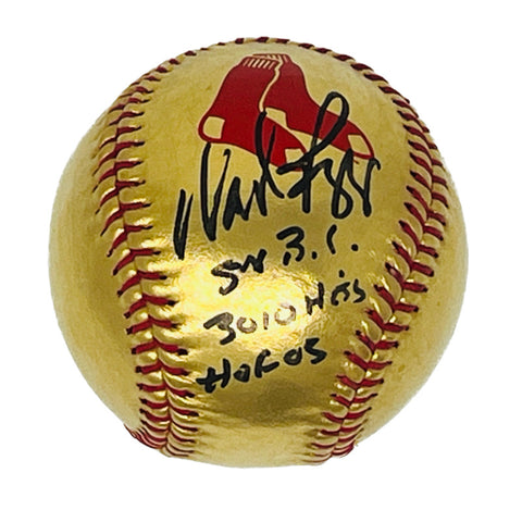 Wade Boggs Autographed / Inscribed Boston Red Sox Gold Baseball Fanatics