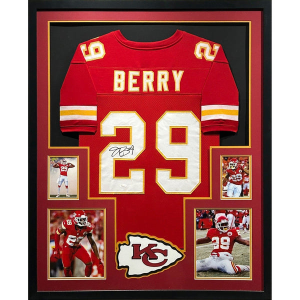Eric Berry Autographed Signed Framed Red Kansas City Chiefs Jersey JSA