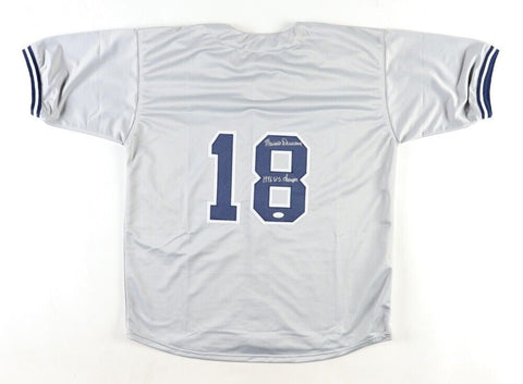 Mariano Duncan Signed New York Yankees Jersey Inscribd "1996 WS Champs"(JSA COA)