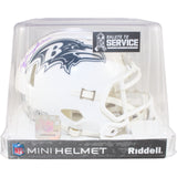 Ray Lewis Signed Baltimore Ravens 2024 STS Mini Helmet Beckett Witness 51572