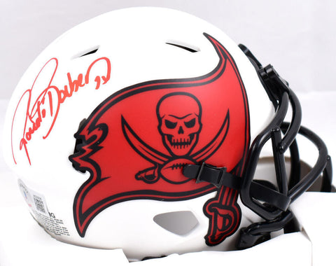 Ronde Barber Signed Tampa Bay Buccaneers Lunar Speed Mini Helmet-Beckett W Holo