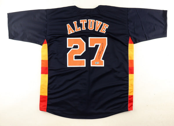 Jose Altuve Signed Houston Astros Jersey (Beckett) 2nd Baseman / 2017 A.L. M.V.P