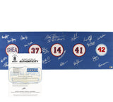 1986 NY Mets Signed Blue Patches Board - 21 Sigs-Darryl Strawberry & Dwight Good