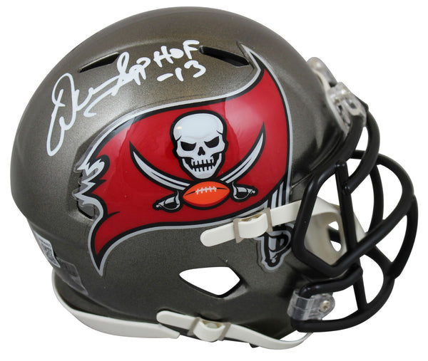 Warren Sapp Signed Tampa Bay Buccaneers Speed Mini Helmet "HOF 13" (Beckett)