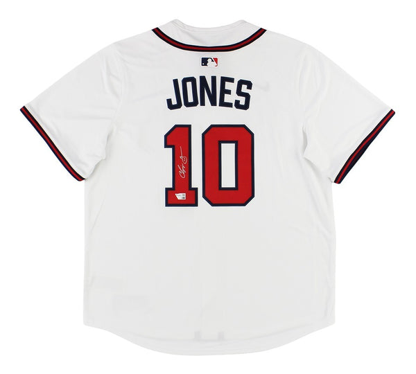 Chipper Jones Signed Atlanta Braves Mitchell & Ness Authentic White Jersey