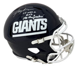 Lawrence Taylor Signed New York Giants FS T/B Speed Replica Helmet BAD MF BAS