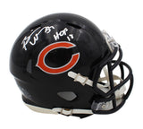 Brian Urlacher Signed Chicago Bears Speed NFL Mini Helmet with "HOF 18" Insc.