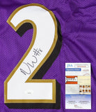 Nate Wiggins Signed Baltimore Ravens Jersey (JSA COA) 2024 1st Round Draft Pk DB