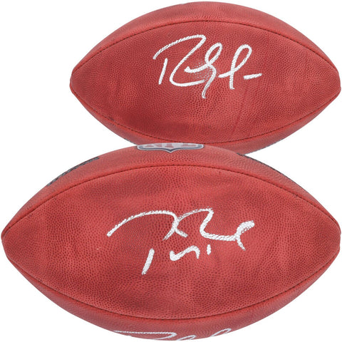 Tom Brady & Randy Moss New England Patriots Dual-Signed Duke Full Color Football