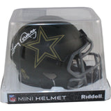 Tony Dorsett Autographed Dallas Cowboys 25 STS Mini Helmet Beckett Witness 54746
