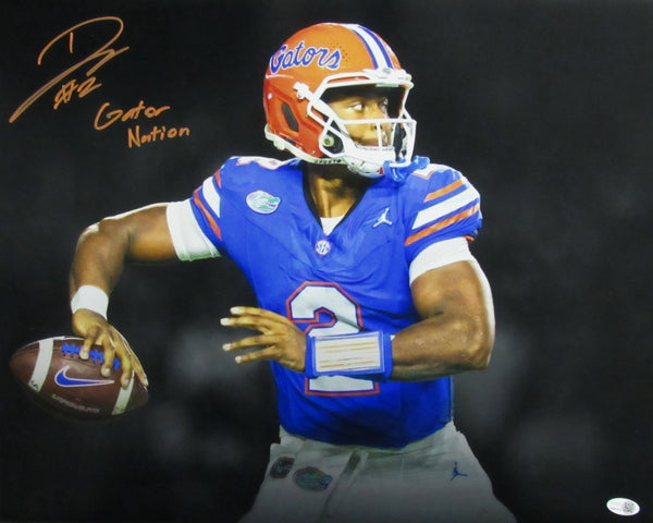 D. J. Lagway Florida Gators Autographed/Inscribed 16x20 Photo JSA 196817