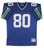 Seahawks Steve Largent "HOF 95" Signed Blue Mitchell & Ness Jersey BAS #BT57749