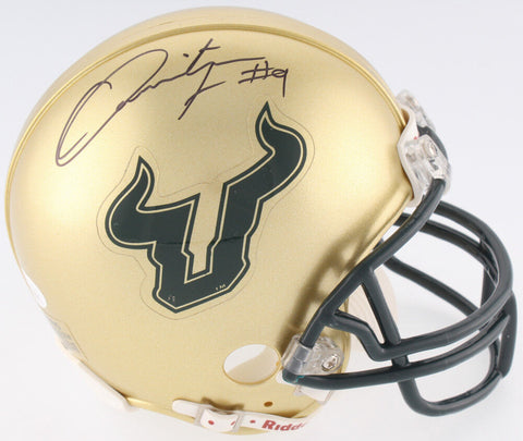 Quinton Flowers Signed South Florida Bulls Mini Helmet (JSA COA)