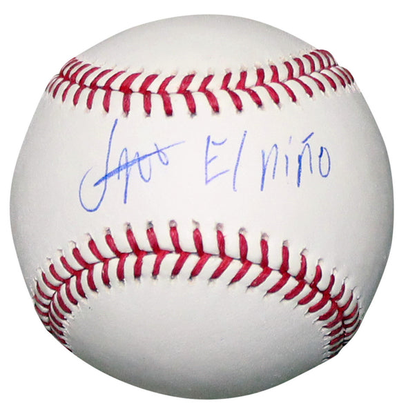 JESUS MADE SIGNED MILWAUKEE BREWERS RAWLINGS OFFICIAL MLB BASEBALL W/ EL NINO