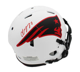 Christian Gonzalez Signed New England Patriots Speed Authentic Lunar NFL Helmet