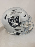 BROCK BOWERS SIGNED LAS VEGAS RAIDERS SPEEDFLEX AUTHENTIC HELMET BECKETT QR