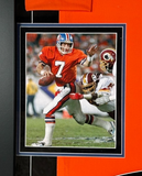 John Elway Autographed/Inscribed "1987 NFL MVP" DLX Framed Nike Broncos JSY BAS