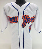Darryl Strawberry Signed Mets Jersey (Beckett) 3xNew York World Series Champion