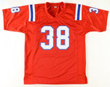 Roland James Signed New England Patriots Jersey Twice Inscribed (JSA COA) R.B.
