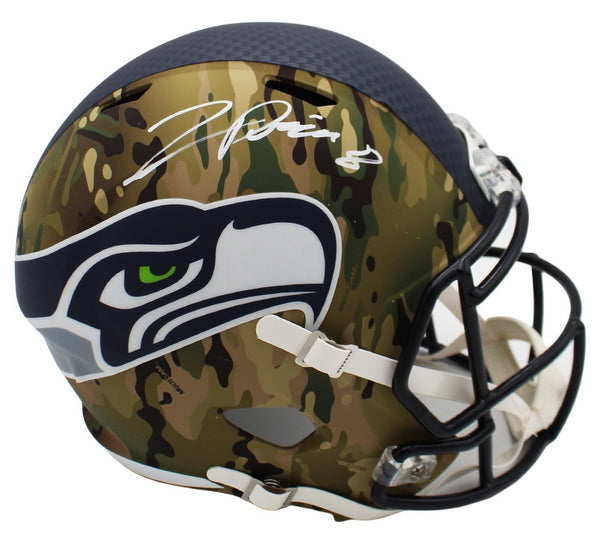 Jadarian Price Signed Seattle Seahawks Speed Full Size Camo NFL Helmet