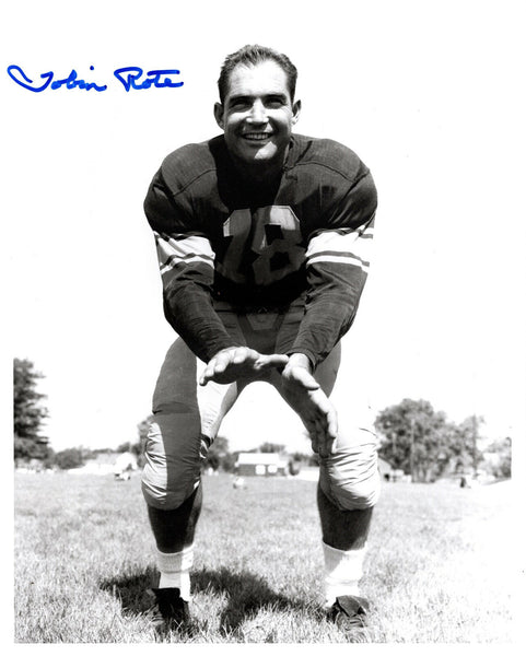 Packers TOBIN ROTE (d) Signed 8x10 Photo #3 AUTO - GBP HOF - 1956 Pro Bowl