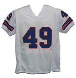 Dennis Smith Autographed/Signed Pro Style White XL Jersey JSA 34299